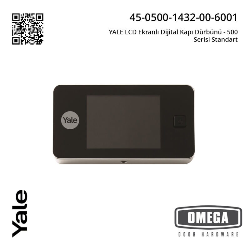 YALE LCD Ekranlı Dijital Kapı Dürbünü - 500 Serisi Standart
