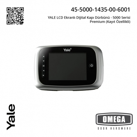 YALE LCD Ekranlı Dijital Kapı Dürbünü - 5000 Serisi Premium (Kayıt Özellikli)