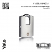 YALE 50 mm DMU Muhafazalı Krom Kaplamalı Asma Kilit