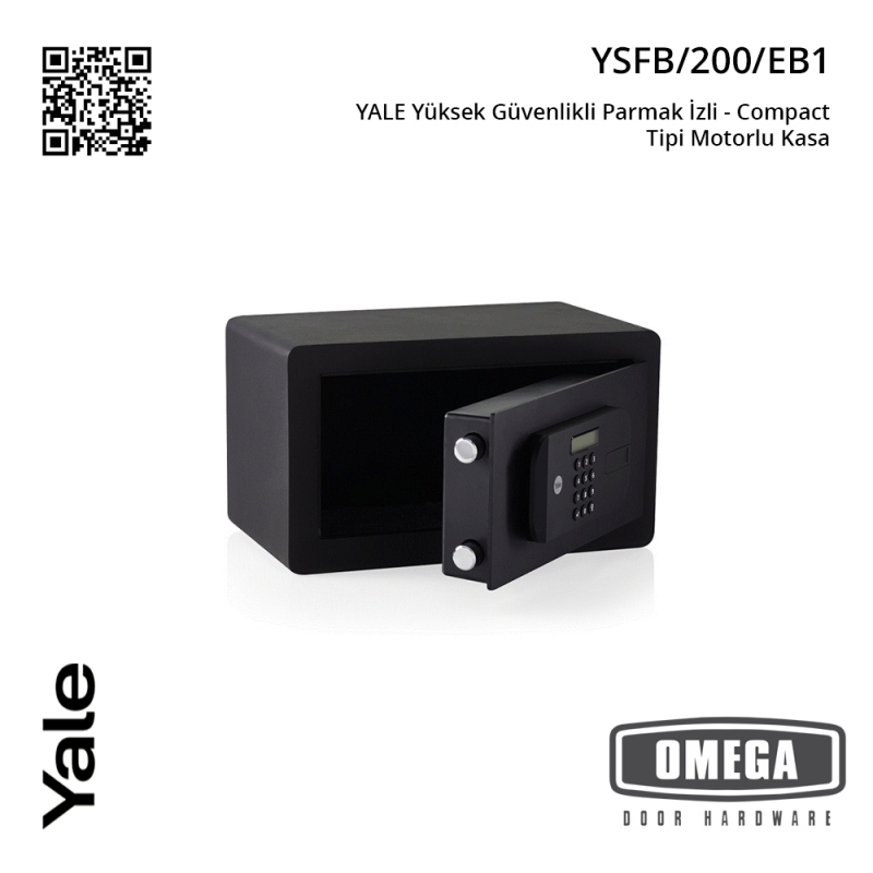 YALE Yüksek Güvenlikli Parmak İzli - Compact Tipi Motorlu Kasa